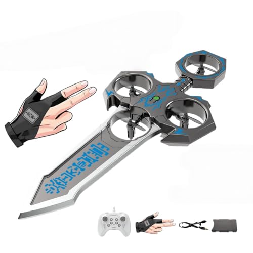 Amazon.co.jp: JoFistジェスチャー制御ドローン リモコンで飛ぶ剣 光る